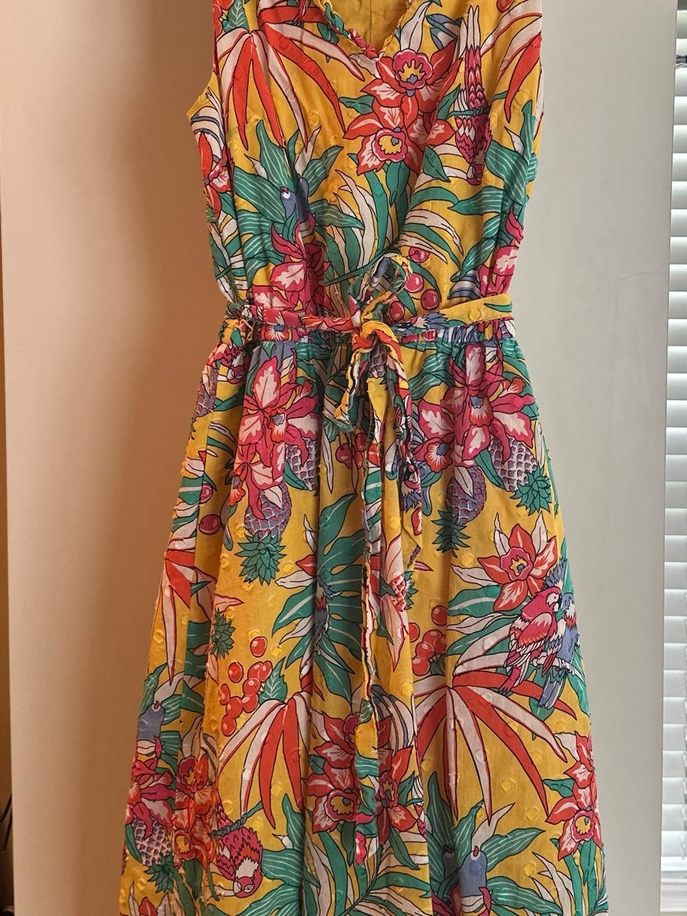 Talbots Yellow Floral Ruffled Sundress - Picture 2 of 6